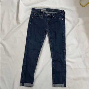 AG Adriano Goldschmied Dark Blue Ankle Jeans